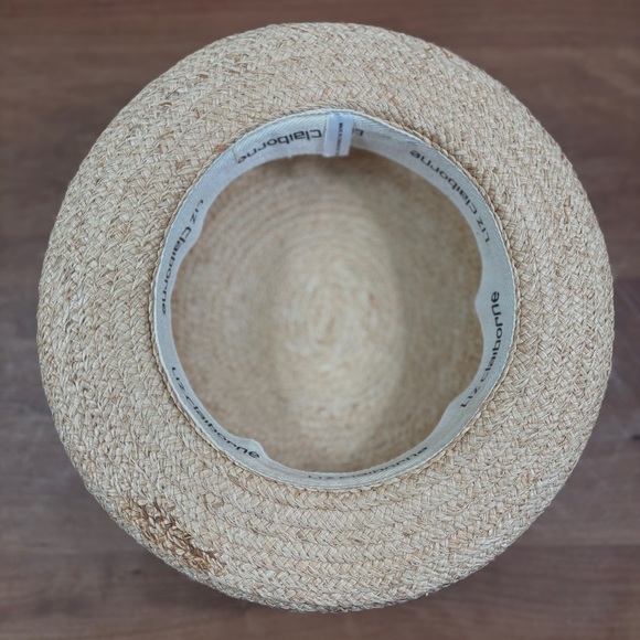 Liz Claiborne Women\'s Natural Straw Summer Sun Rolled Brim Hat One Size main image 4